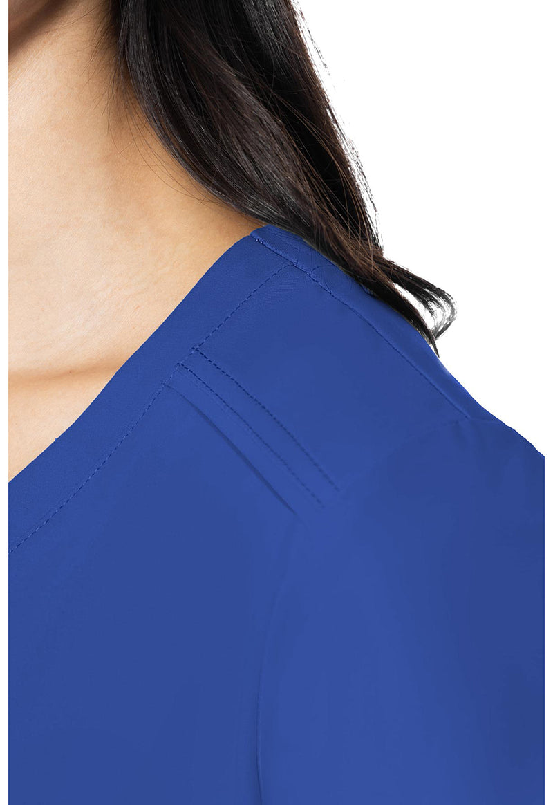 Royal - Women's 3 Pocket Scrub Top (View 2)