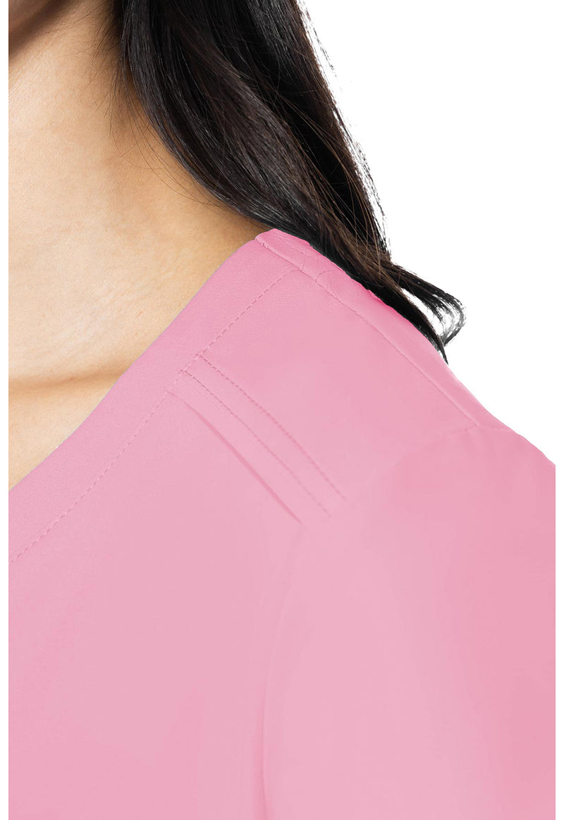 Taffy Pink - Women's 3 Pocket Scrub Top (View 2)