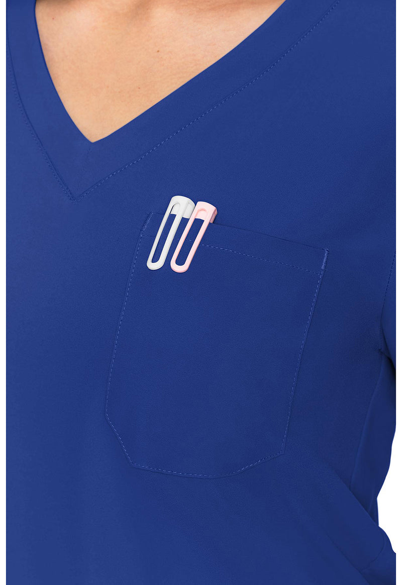 Galaxy - Women's One Pocket Tuck-In Scrub Top (View 2)