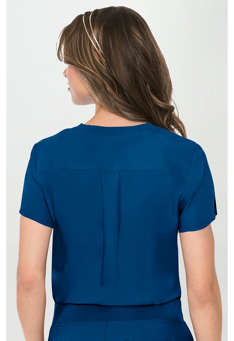 Ocean Abyss - Med Couture Insight Women Scrub Top - Back View