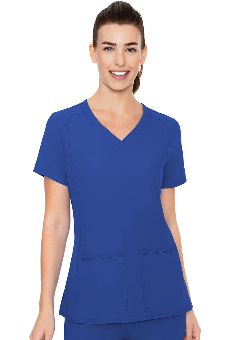 Royal - Med Couture Insight Women Scrub Top - Front View