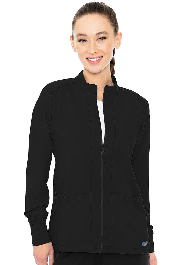 Women's Zip Front Warm-Up With Shoulder Yokes