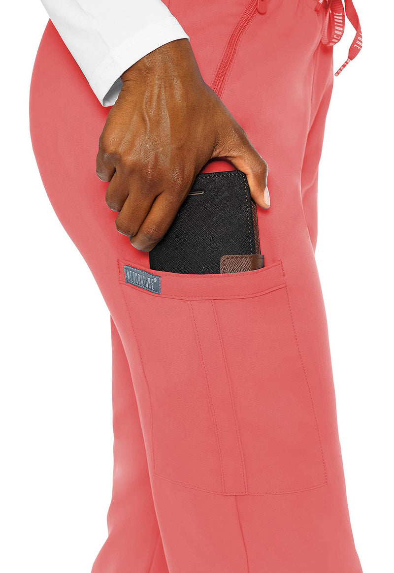 Coral - Women's Zipper Scrub Pants – Tall (View 2)