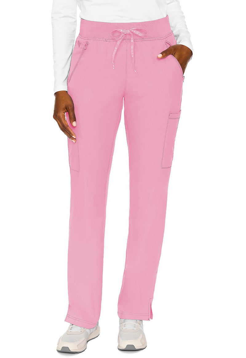 Taffy Pink - Med Couture Insight Women Scrub Pants - Front View