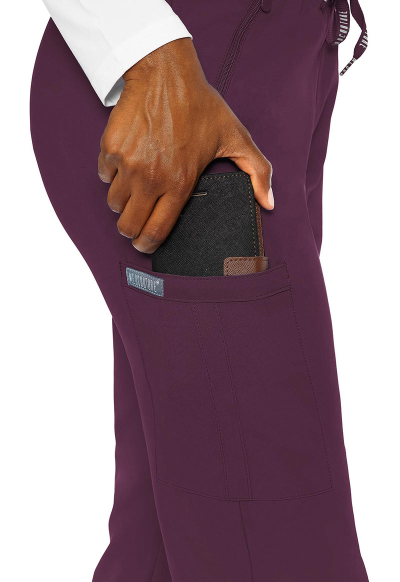 Wine - Women's Zipper Scrub Pants – Regular (View 3)