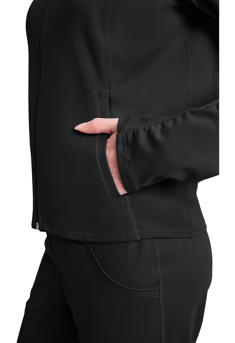 Black - Women's Warm Up Scrub Jacket (View 3)