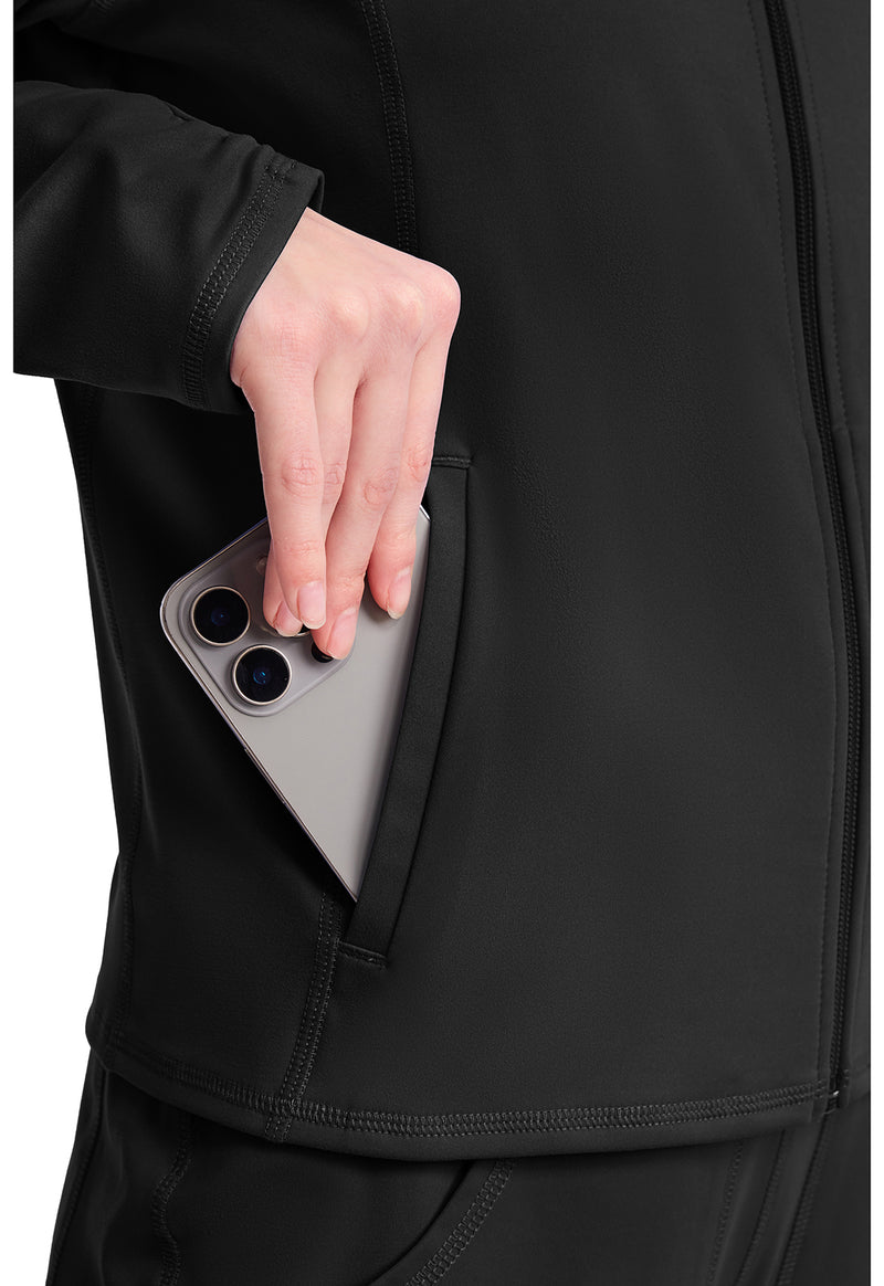 Black - Women's Warm Up Scrub Jacket (View 4)