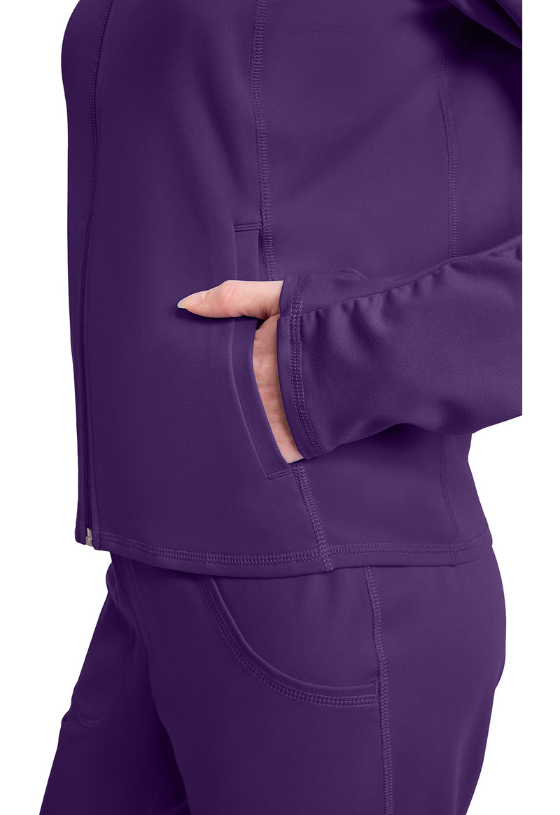 Galactic Purple - Women's Warm Up Scrub Jacket (View 3)