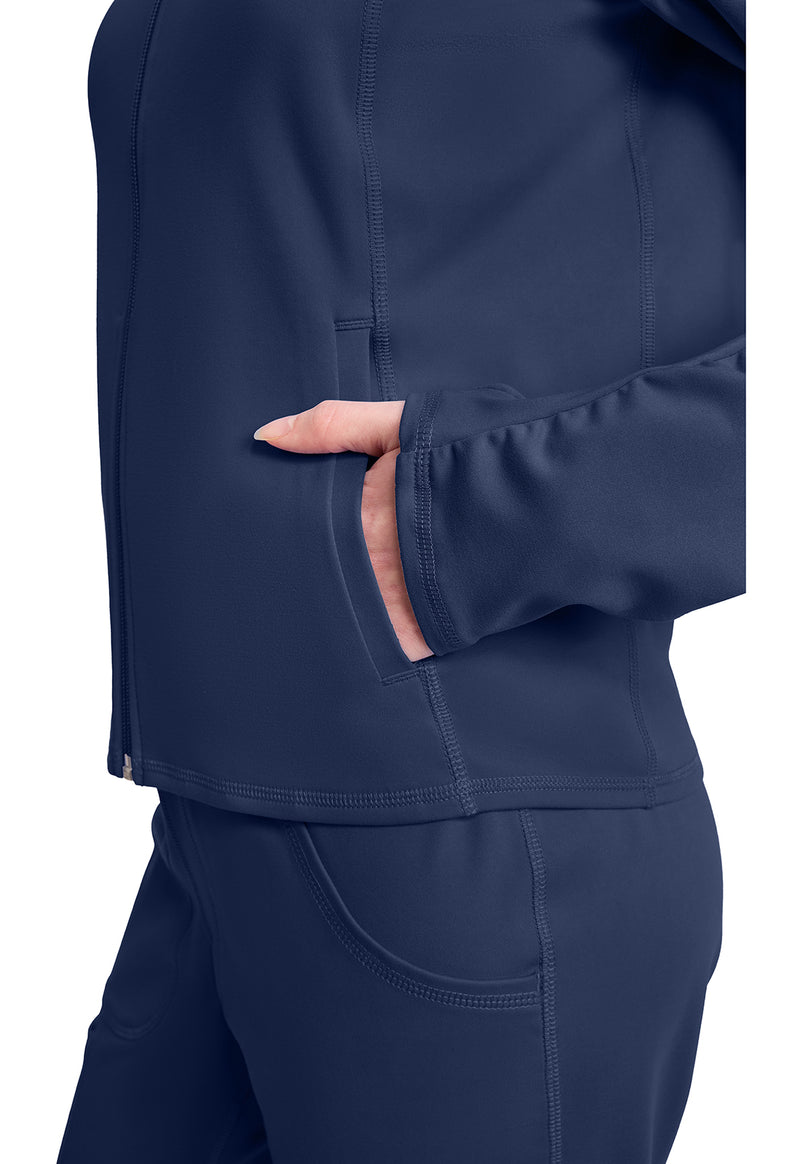 Navy - Women's Warm Up Scrub Jacket (View 3)