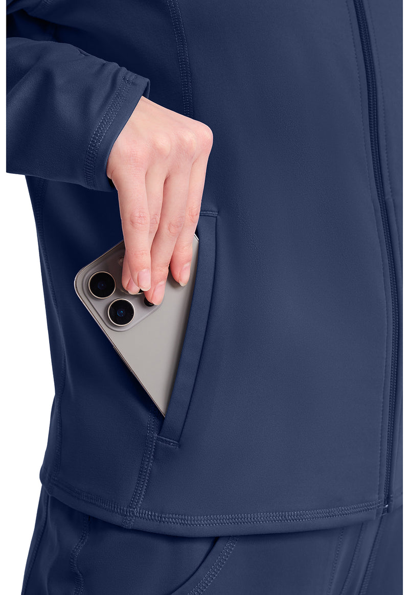 Navy - Women's Warm Up Scrub Jacket (View 4)