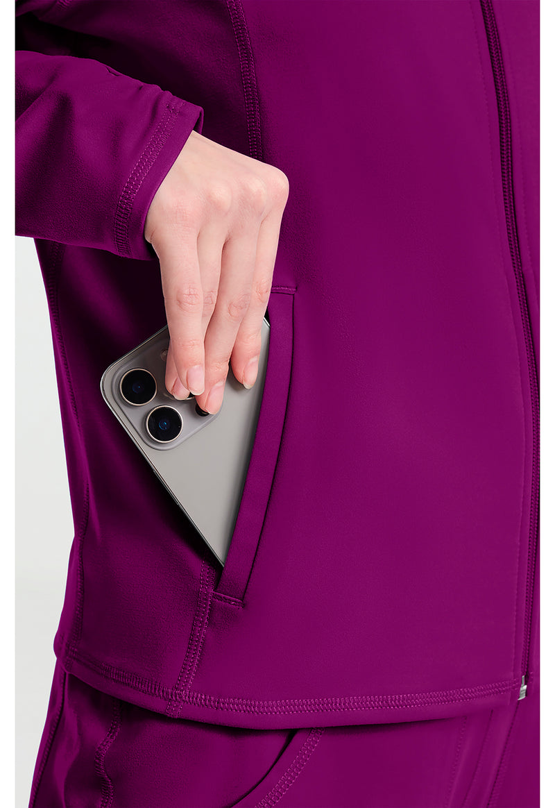 Plum Royale - Women's Warm Up Scrub Jacket (View 4)