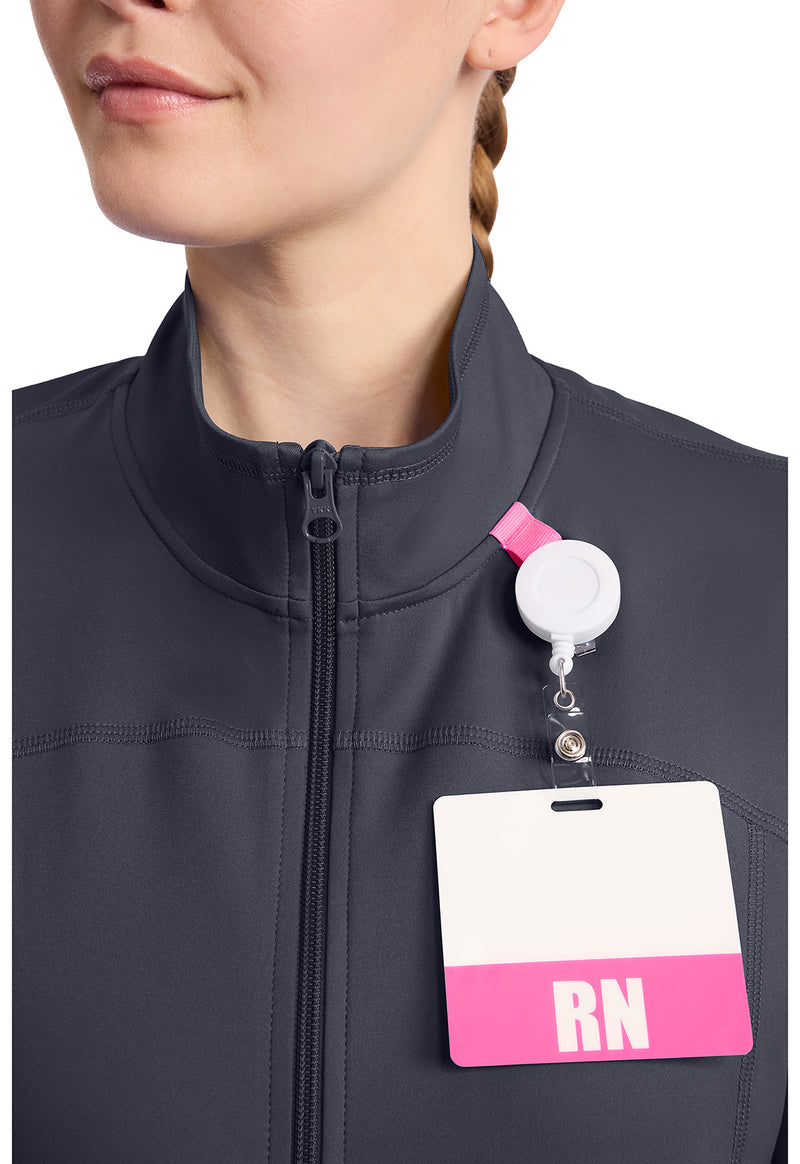 Pewter - Women's Warm Up Scrub Jacket (View 2)