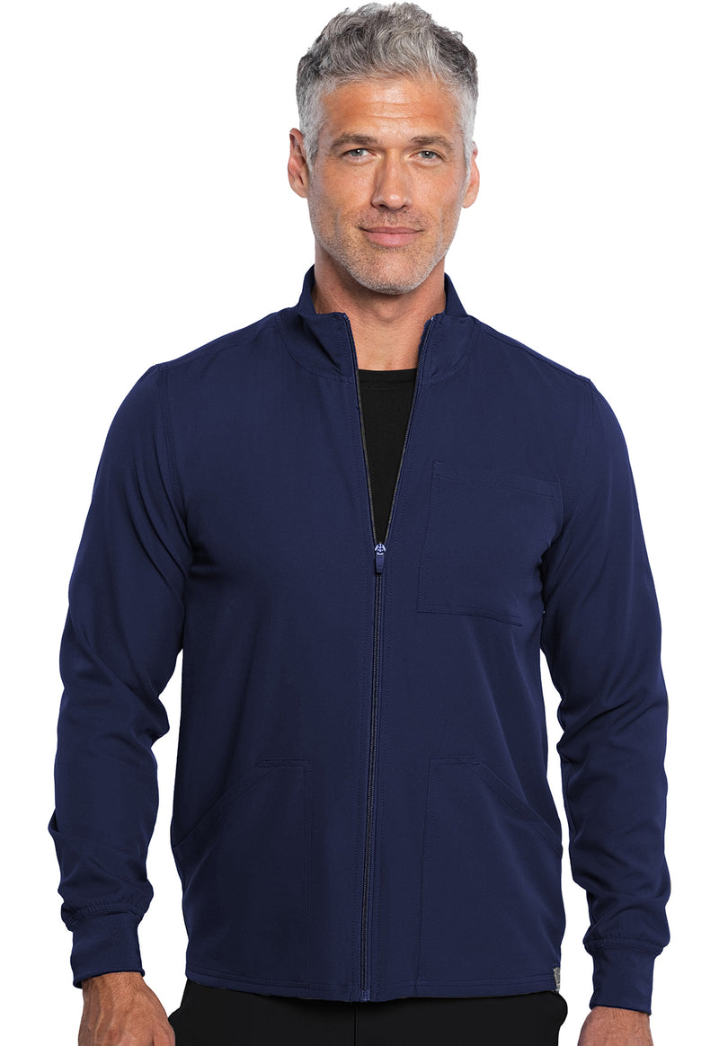 Navy - Men's Zip Front Jacket