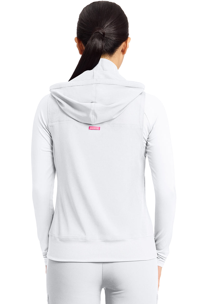 White - Med Couture AMP Women Vest - Back View