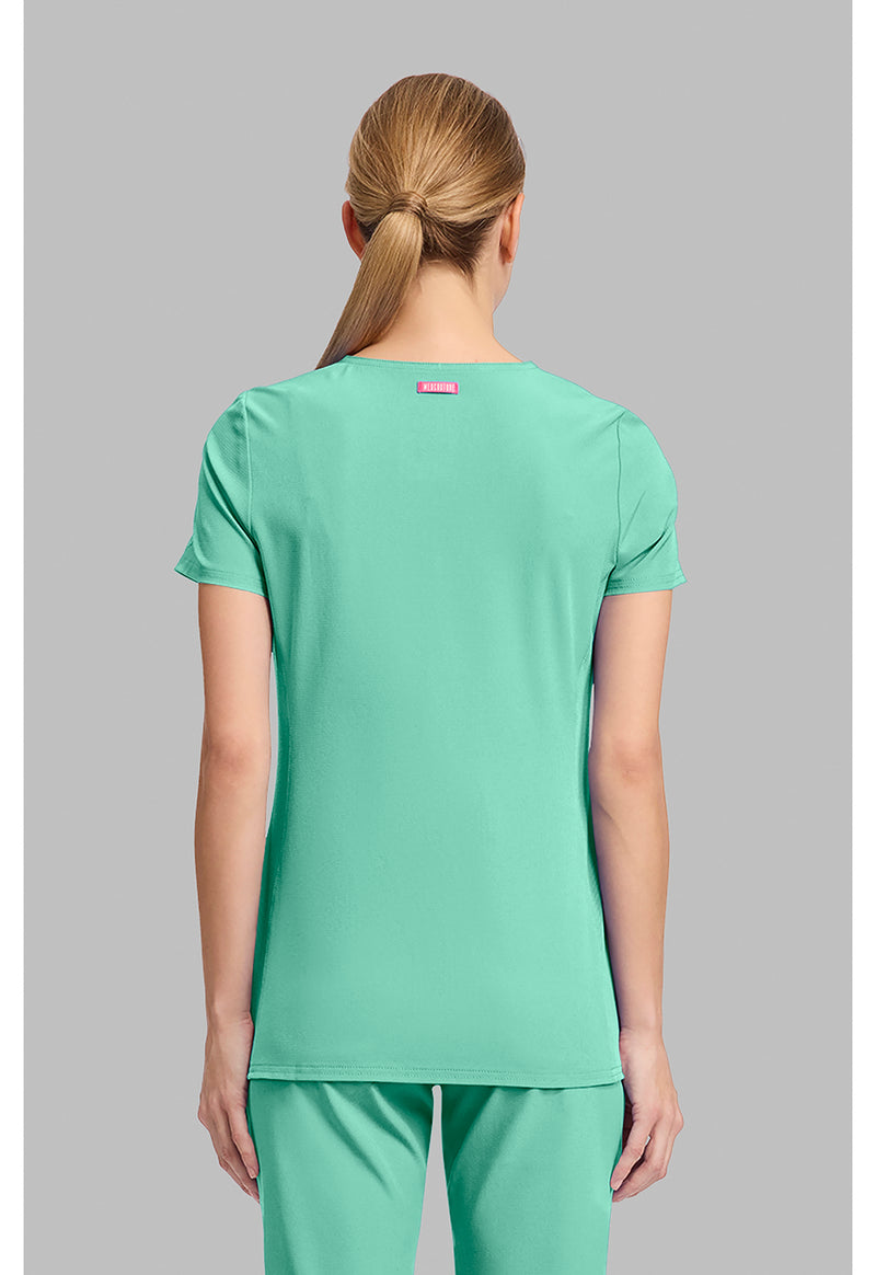 Mint Condition - Med Couture AMP Women Scrub Top - Back View