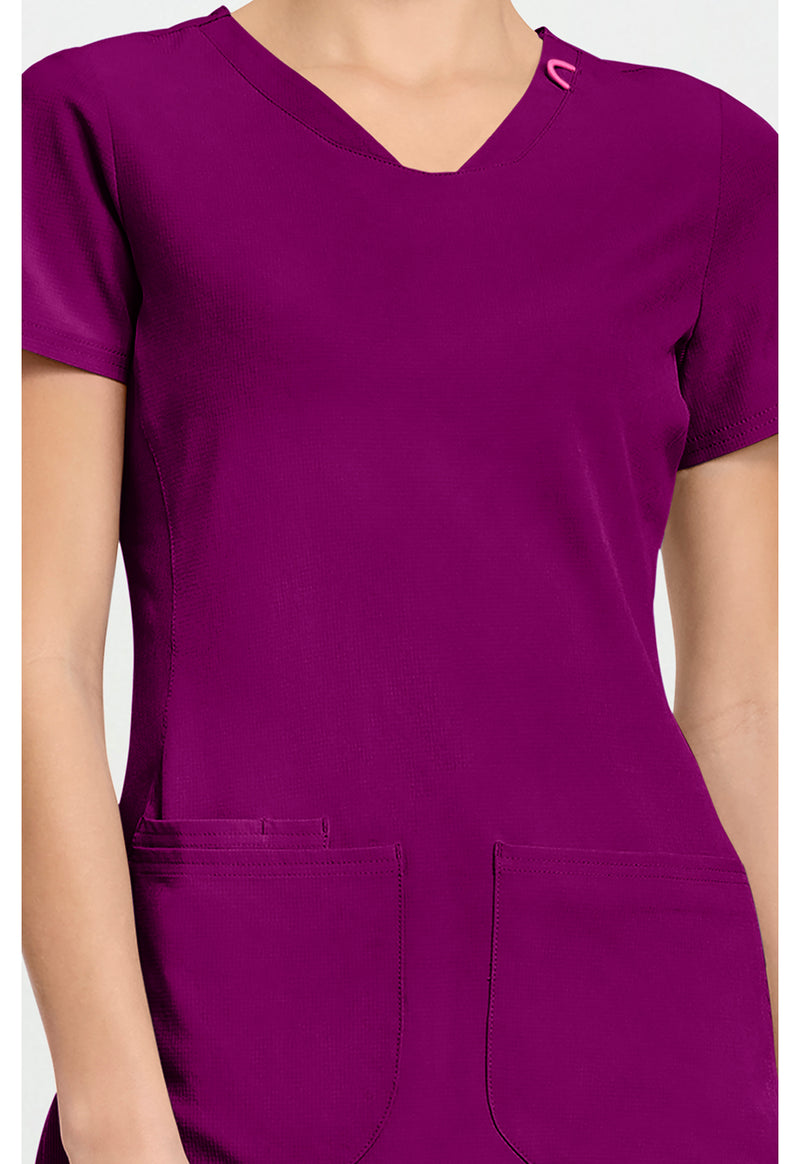 Plum Royale - Women's V-Neck Scrub Top (View 3)