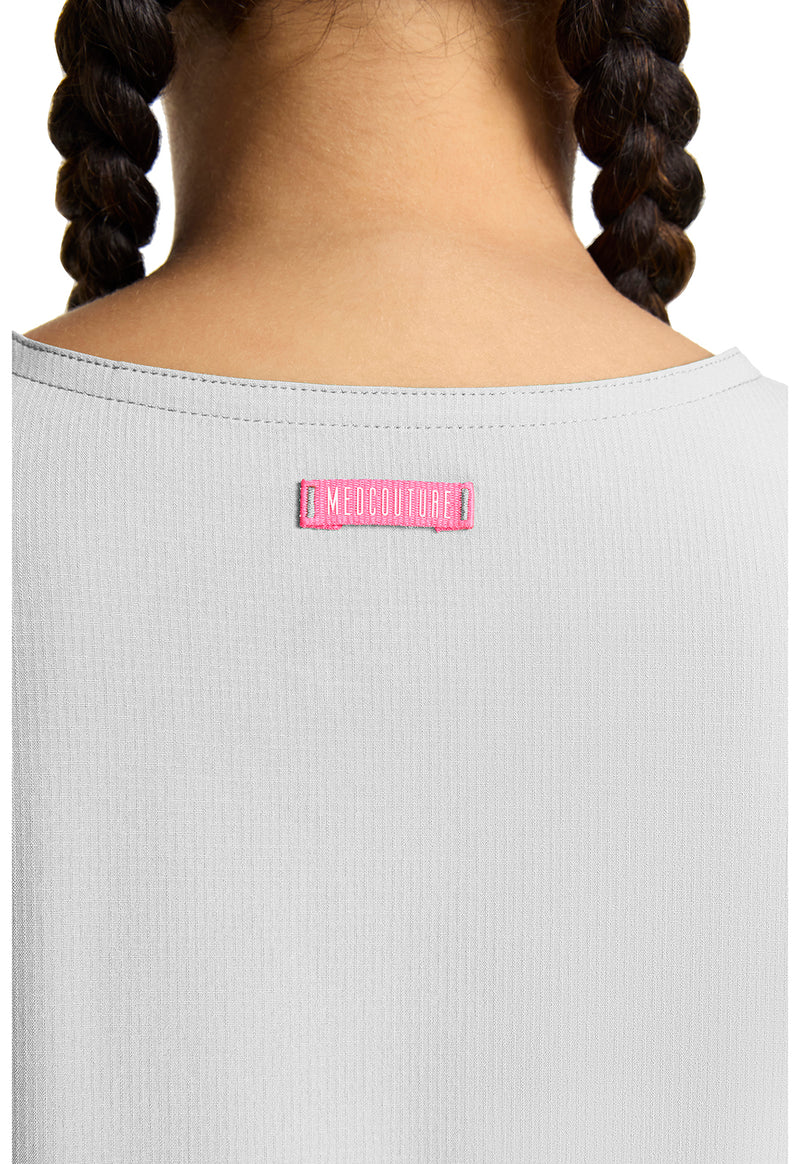 White - Women's V-Neck Scrub Top (View 4)