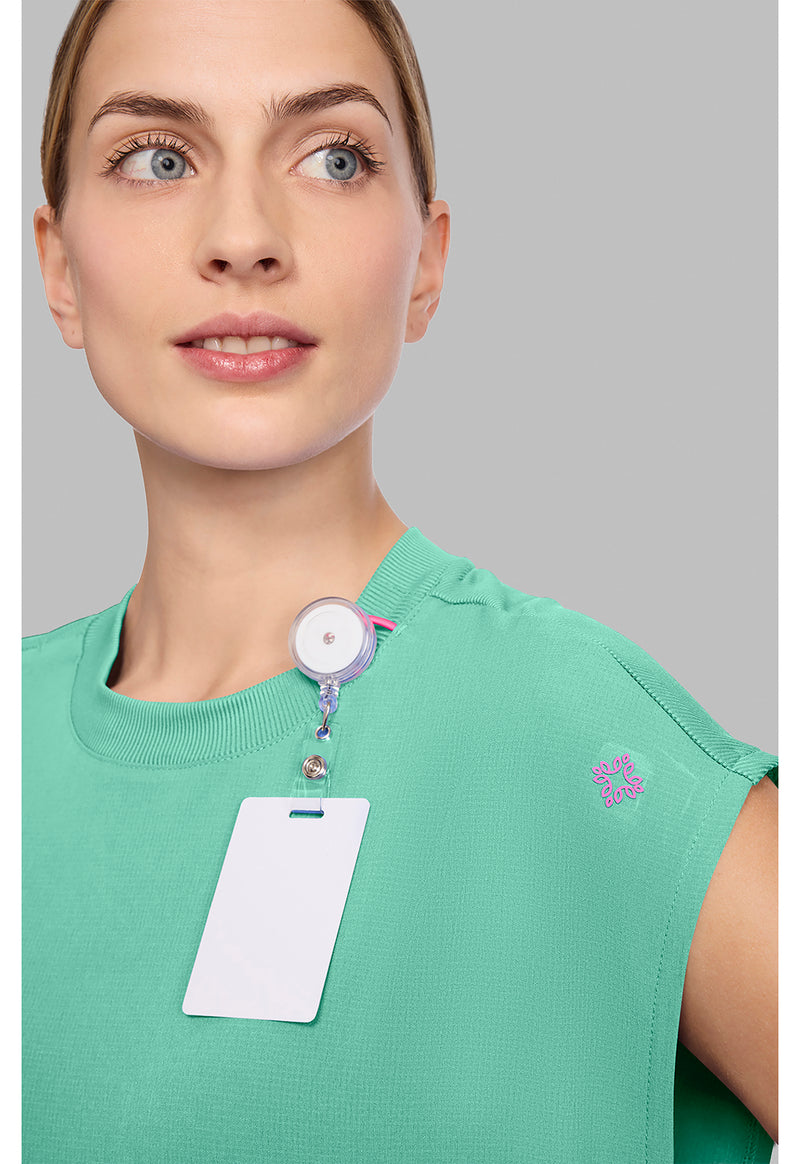 Mint Condition - Women's Round Neck Tuckable Scrub Top (View 3)