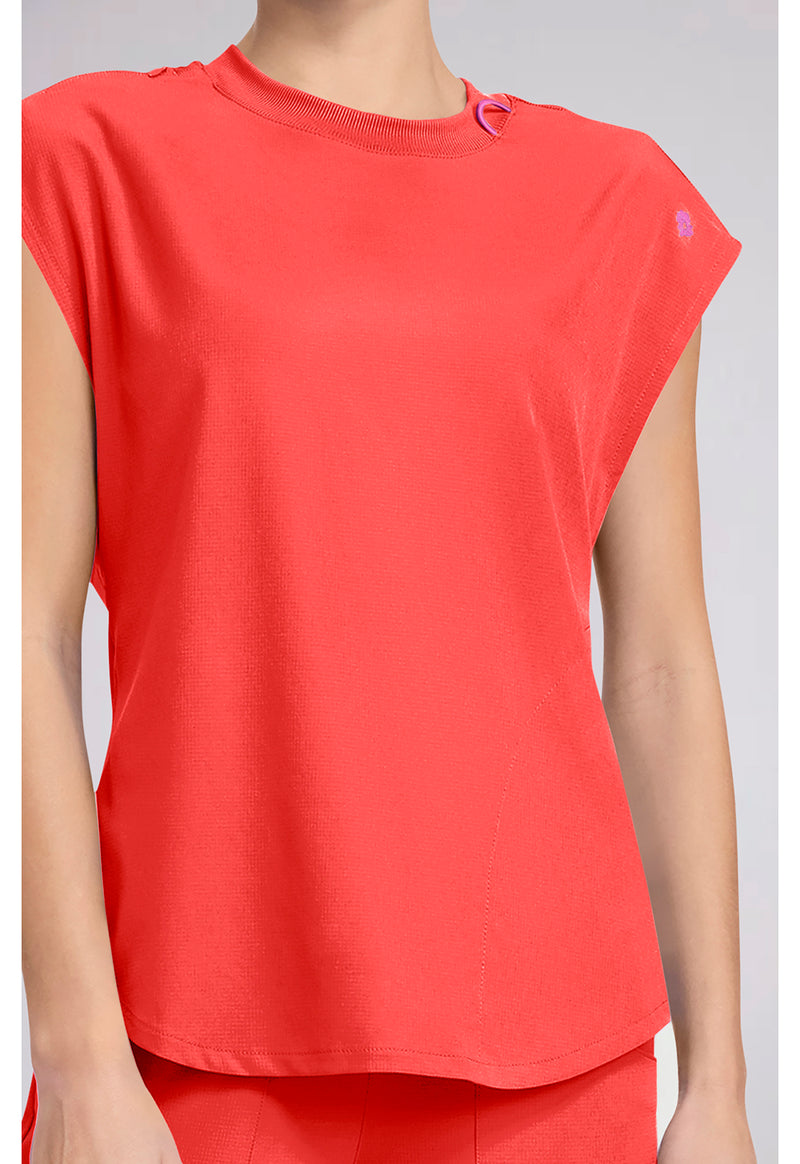 One In A Melon - Women's Round Neck Tuckable Scrub Top (View 4)