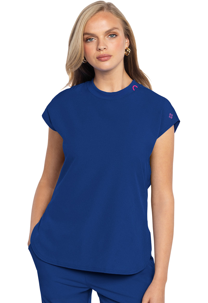 Royal - Med Couture AMP Women Scrub Top - Front View