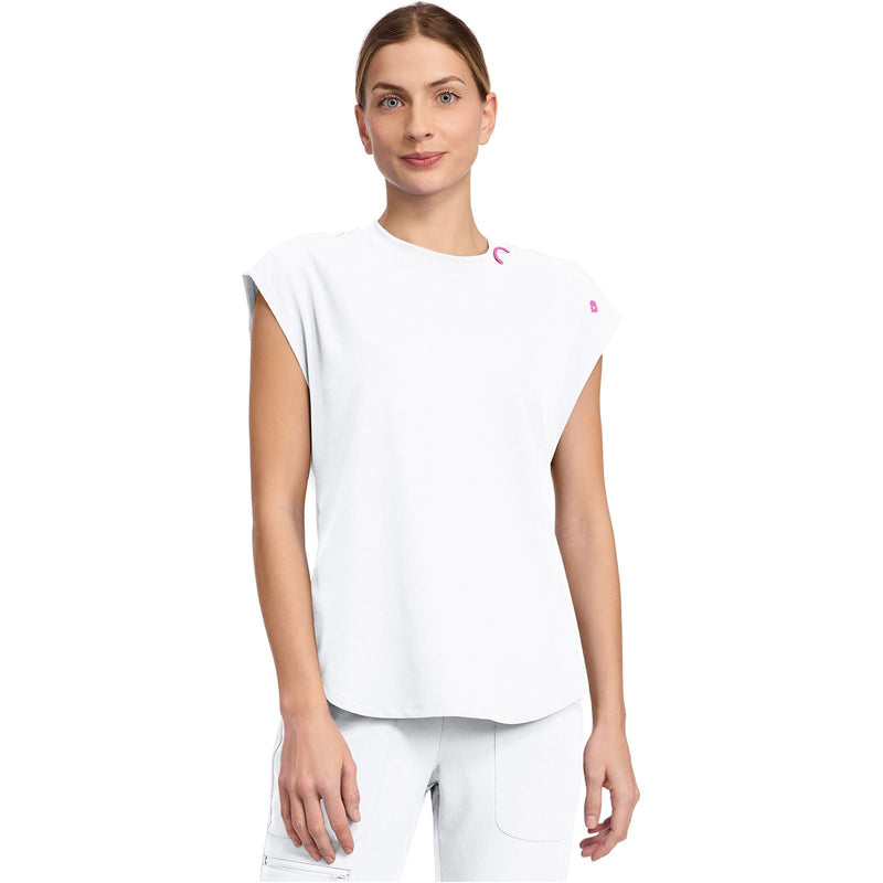 white - Round Neck Tuckable Top
