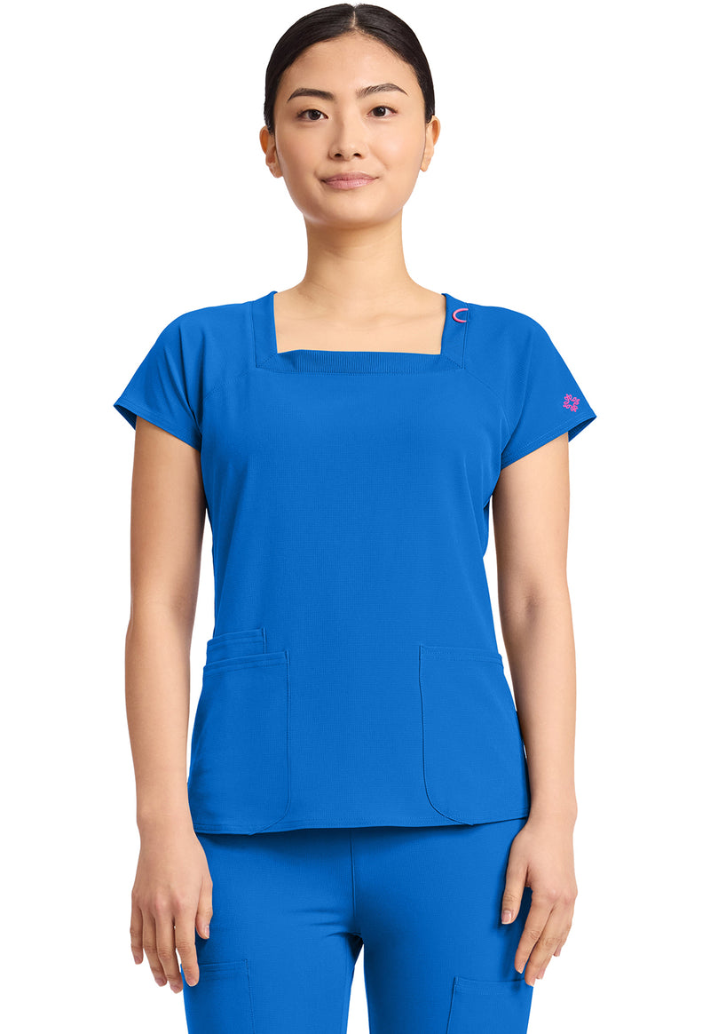 Royal - Med Couture AMP Women Scrub Top - Front View
