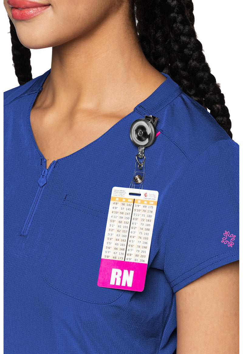 Royal - Quarter Zip V-Neck Tuckable Top (View 3)