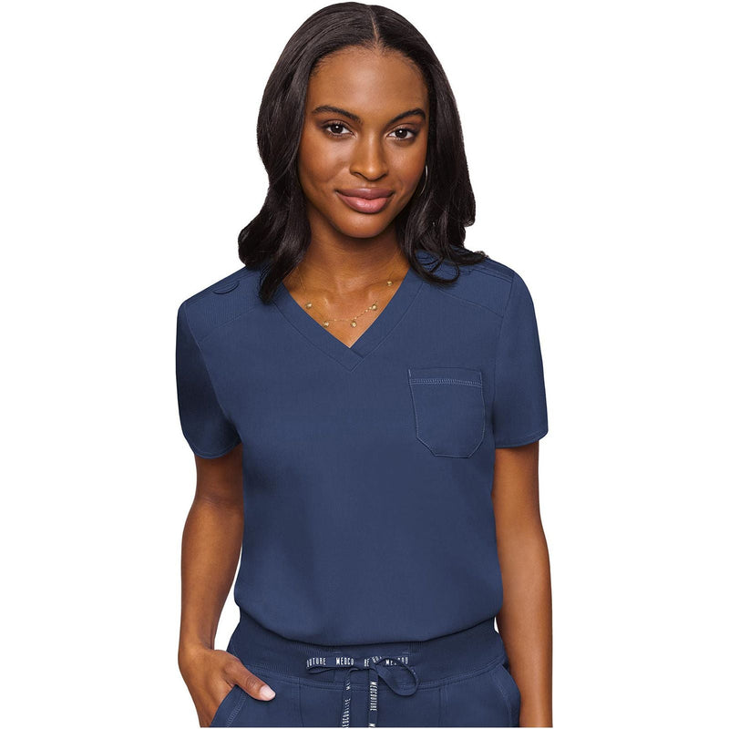 navy - V-Neck Tuck In