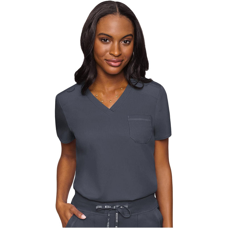 pewter - V-Neck Tuck In