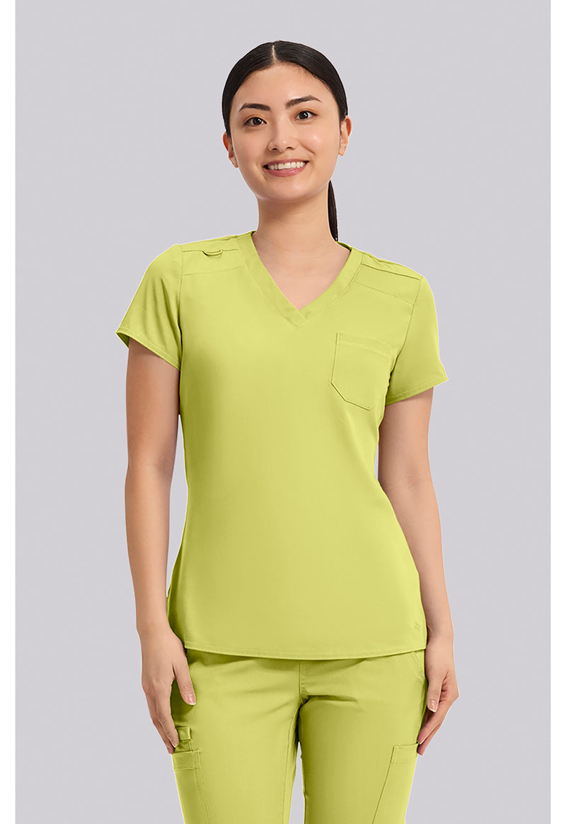 WASABI - Med Couture Touch Women Scrub Top - Front View