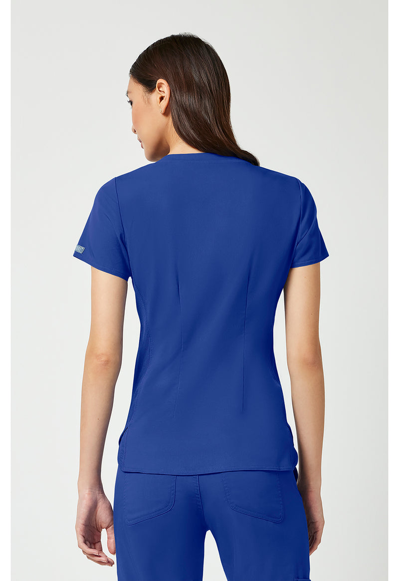 Galaxy - Med Couture Touch Women Scrub Top - Back View