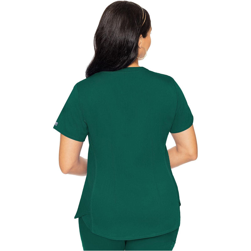 hunter green - V-Neck Shirttail Top