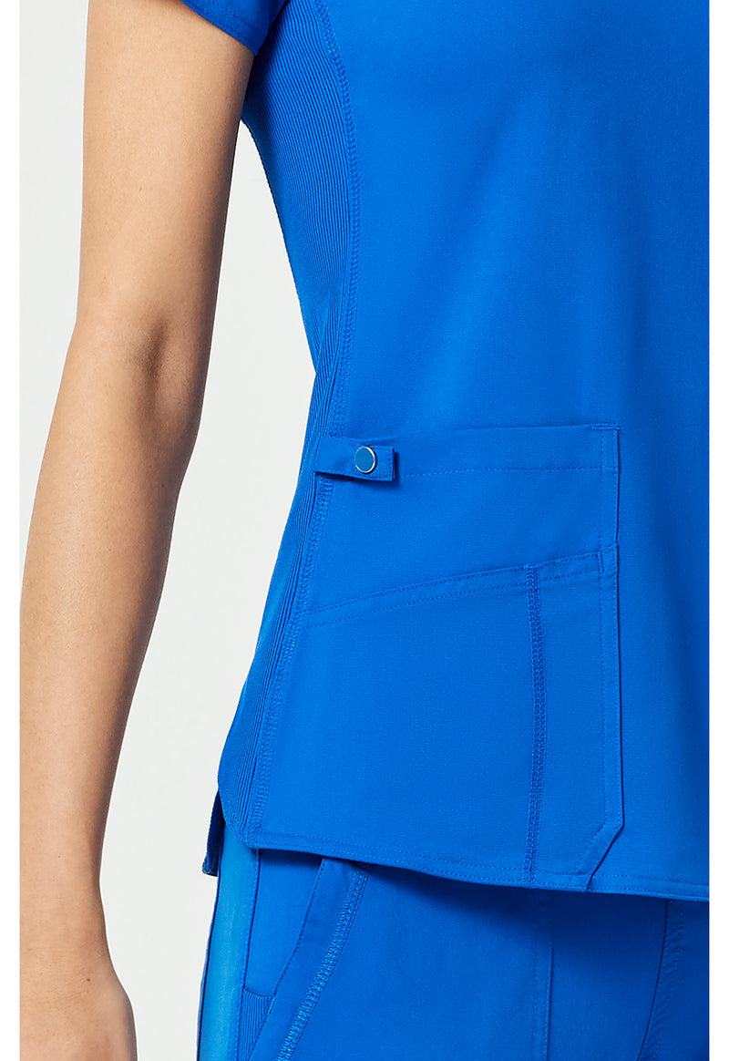 Royal - Women's V-Neck Shirttail Scrub Top (View 3)