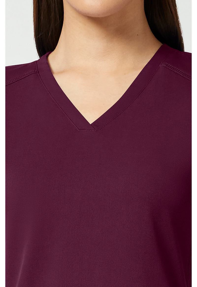 wine - V-Neck Shirttail Top (View 2)