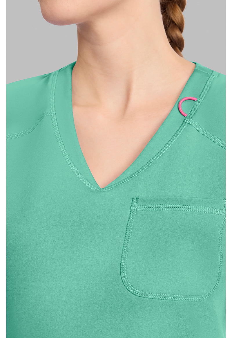 Mint Condition - Women's Raglan V-Neck Scrub Top (View 2)
