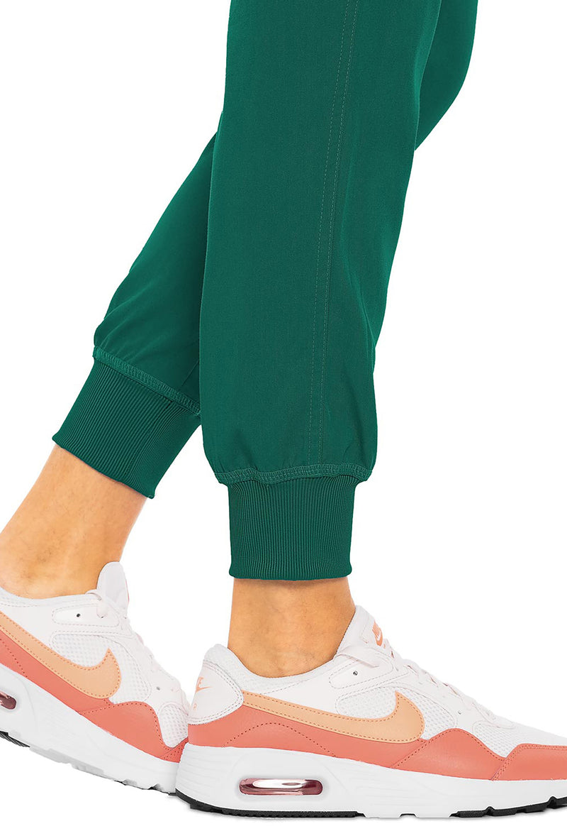Hunter Green - Women's Jogger Yoga Scrub Pants – Petite (View 3)