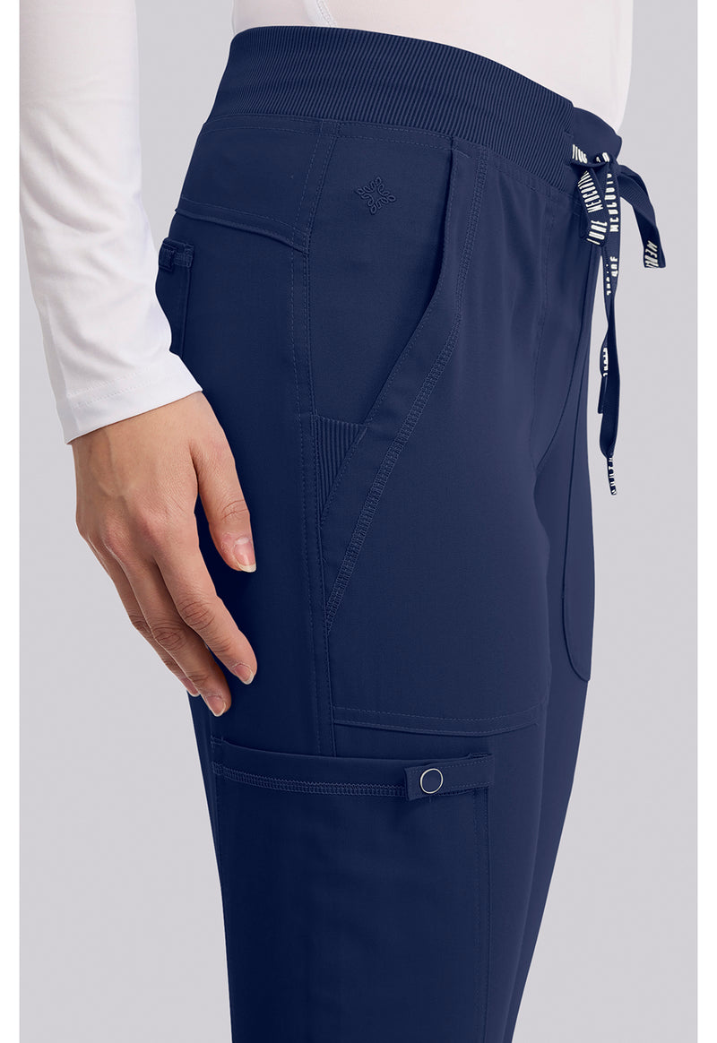 Navy - Women's Jogger Yoga Scrub Pants – Tall (View 2)