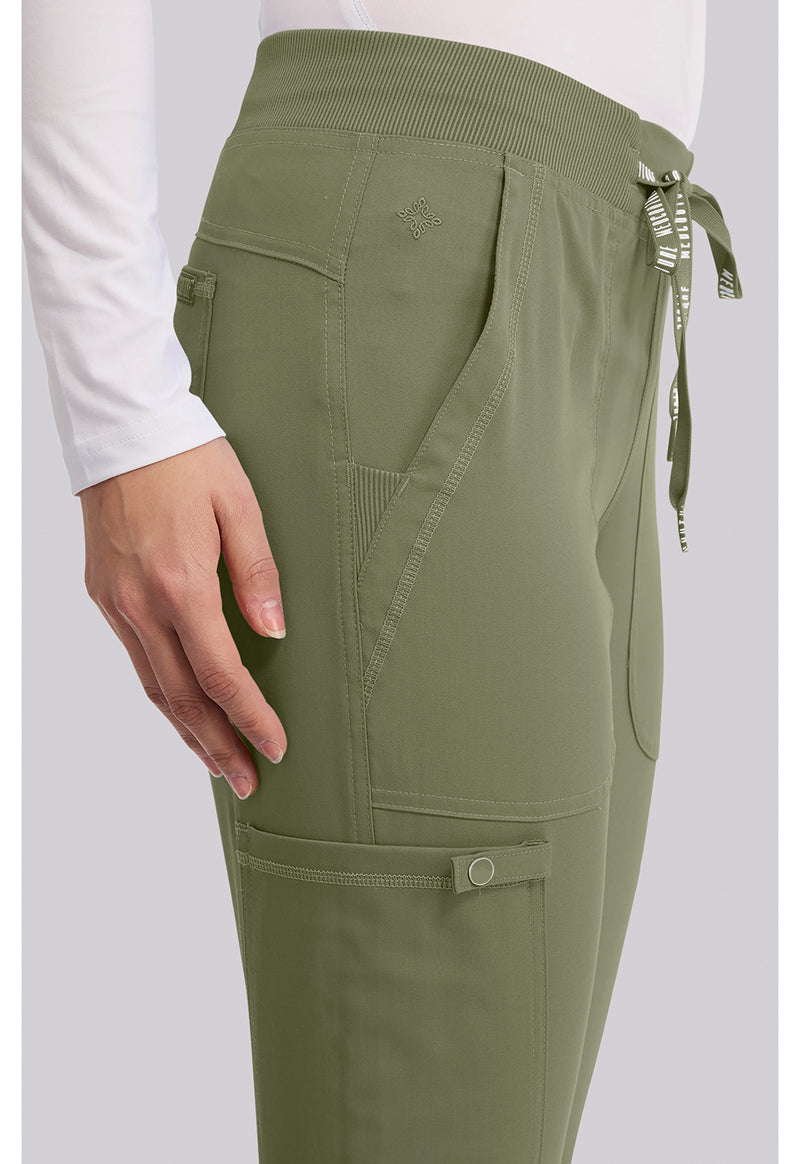 Olive - Women's Jogger Yoga Scrub Pants – Tall (View 2)