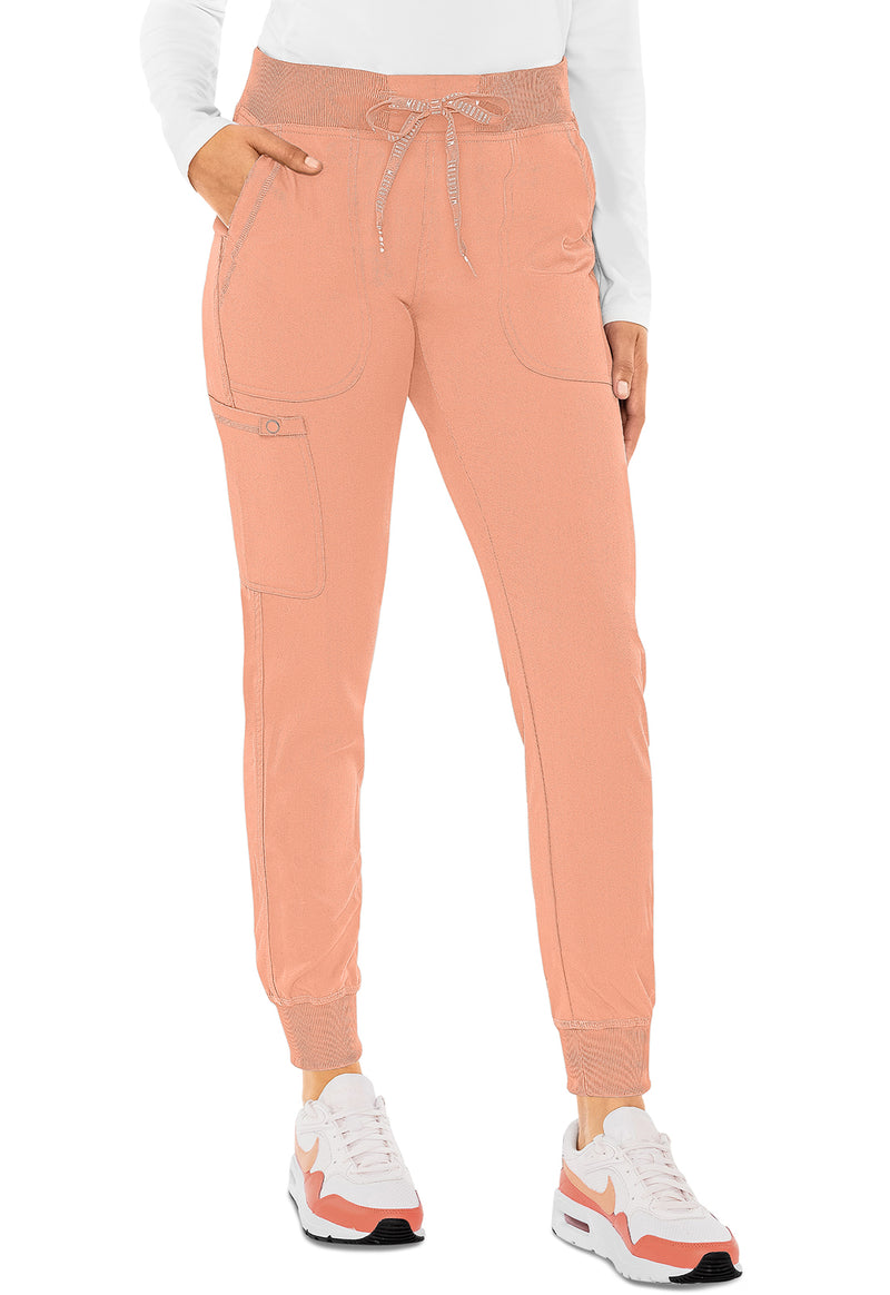 Apricot Sorbet - Med Couture Touch Women Scrub Pants - Front View