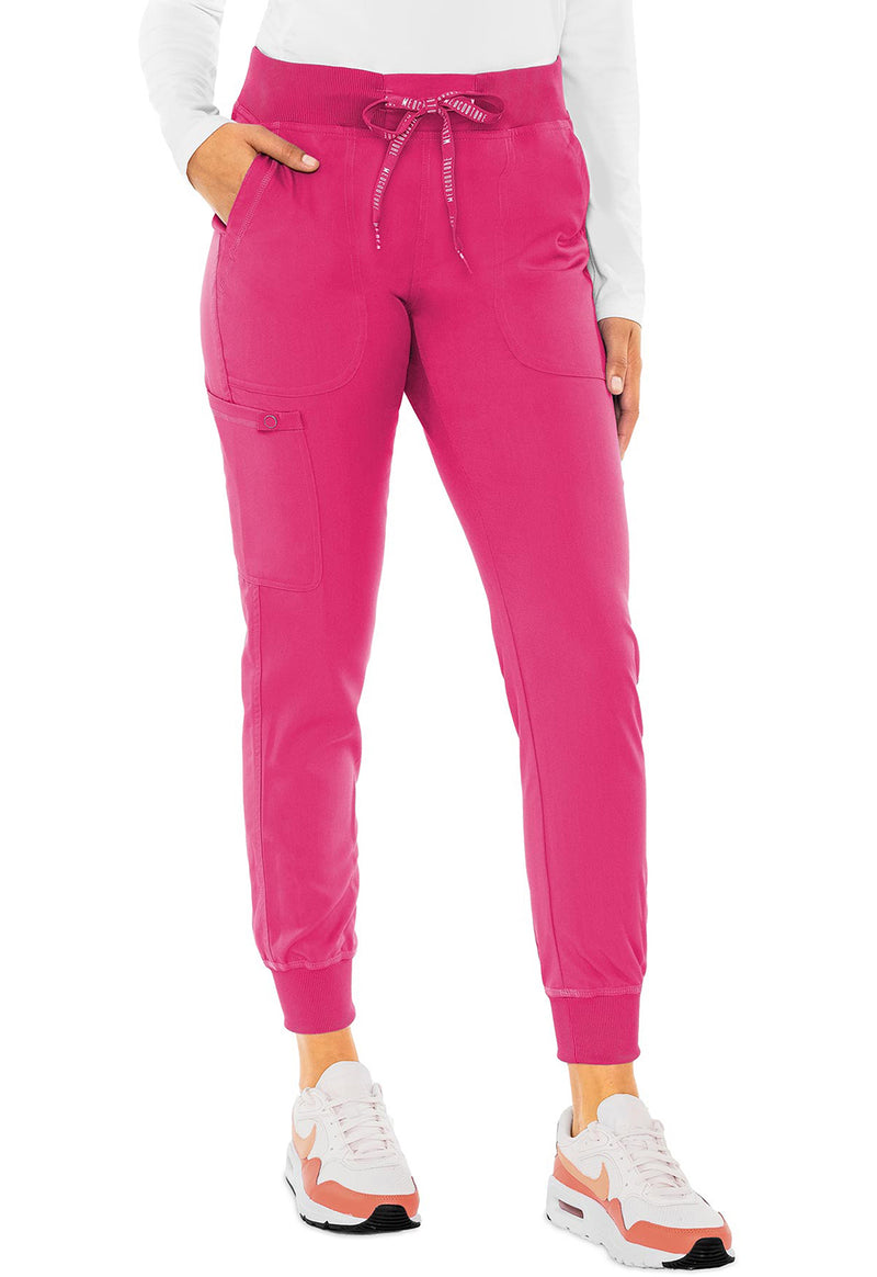 Pink Punch - Med Couture Touch Women Scrub Pants - Front View