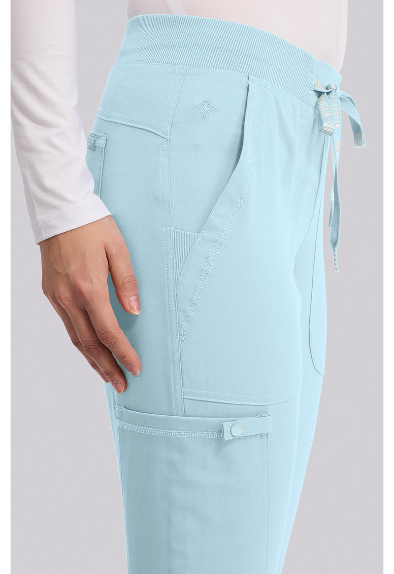 Periwinkle - Women's Jogger Yoga Scrub Pants – Regular (View 2)