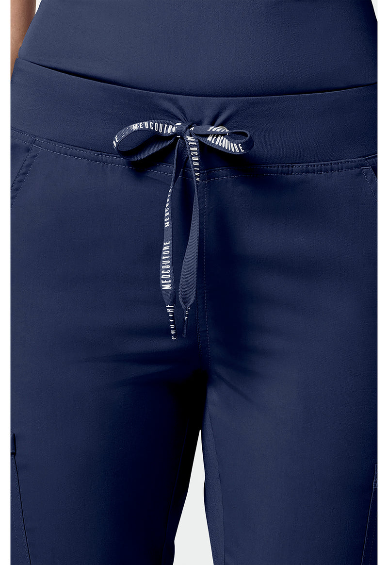 navy - Jersey Waist Yoga Pant (View 2)