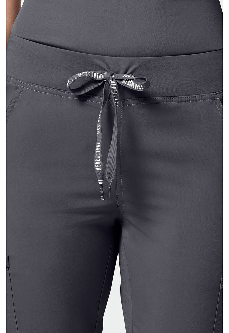 pewter - Jersey Waist Yoga Pant (View 2)