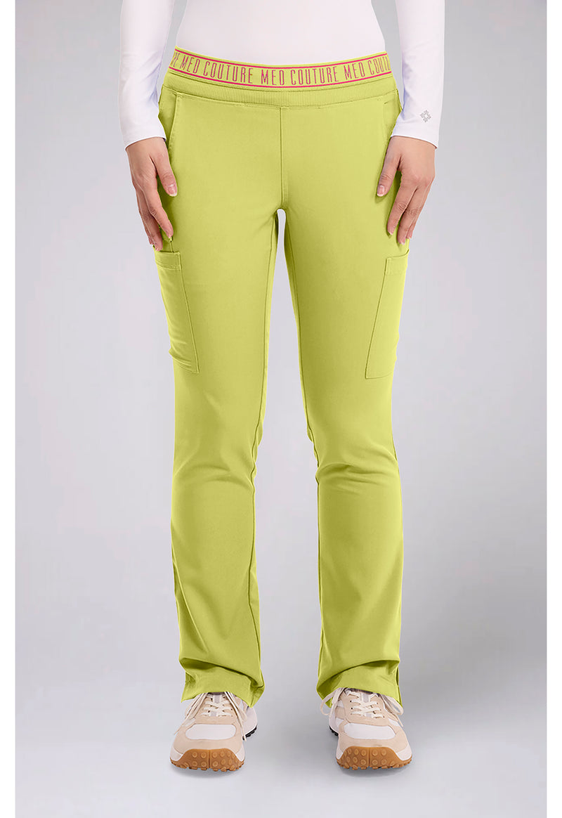 WASABI - Med Couture Touch Women Scrub Pants - Front View