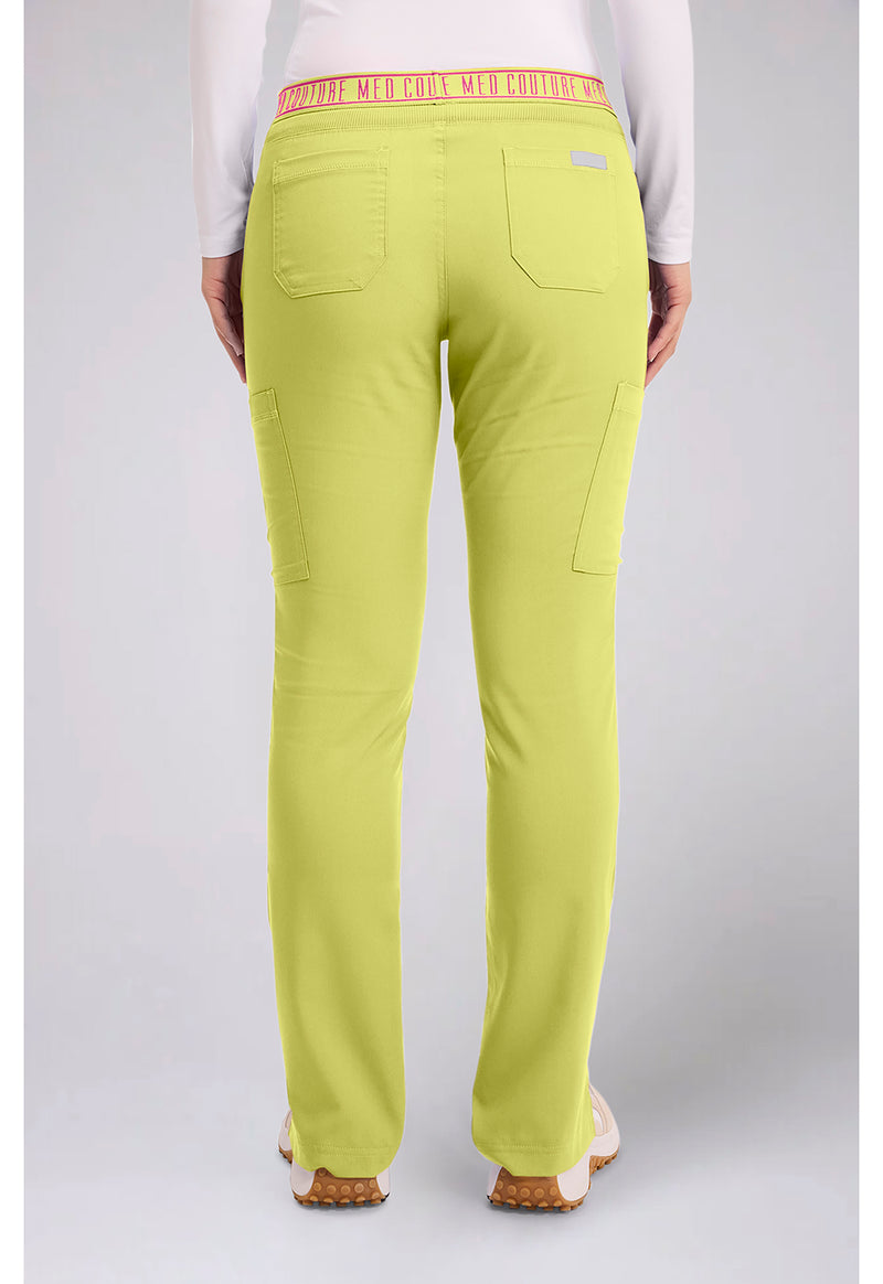 WASABI - Med Couture Touch Women Scrub Pants - Back View