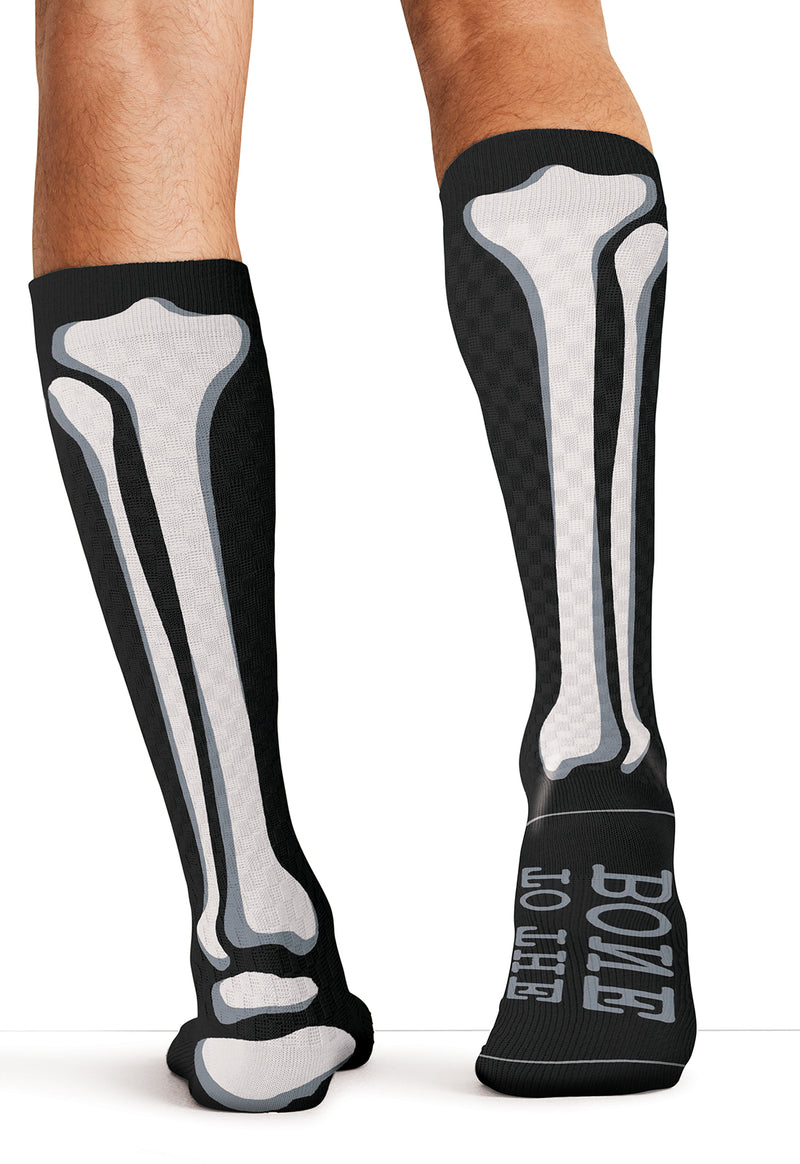 Bad To The Bone - Men's 10-15mmHg Compression Socks (Back)