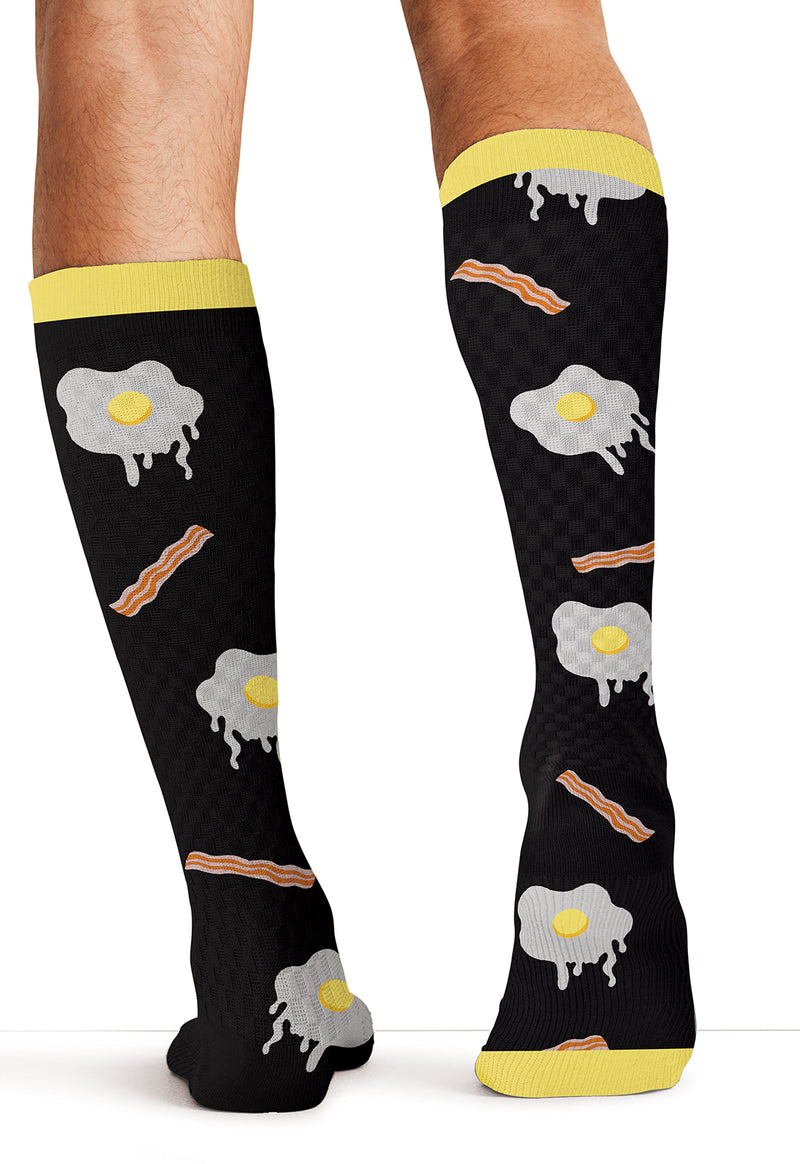 Morning Feast - Men's 10-15mmHg Compression Socks (Back)