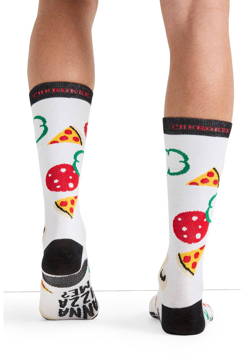 Pizza Me - Men's 10-15mmHg Compression Socks (Back)