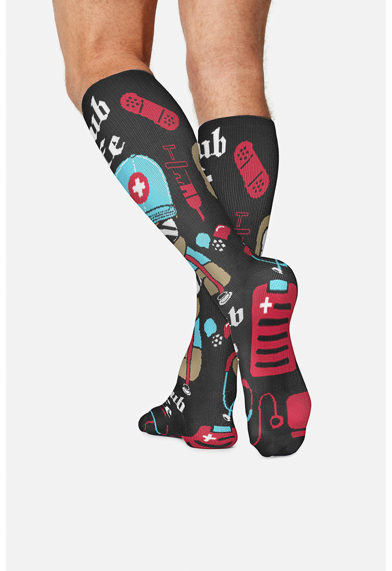 Scrub Life - Men's 10-15mmHg Compression Socks (Back)