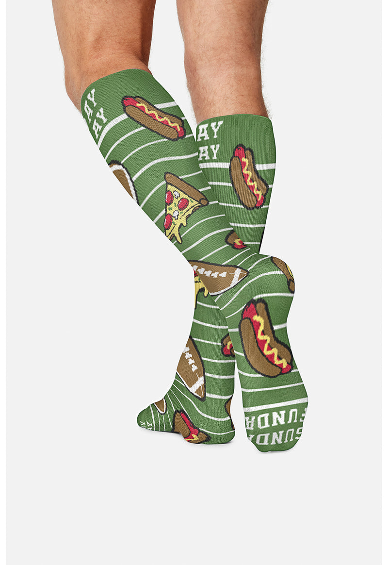 Sunday Funday - Men's 10-15mmHg Compression Socks (Back)